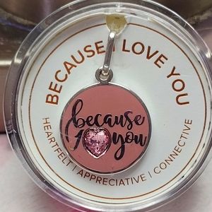 ALEX AND ANI Because I Love You Charm, Pink